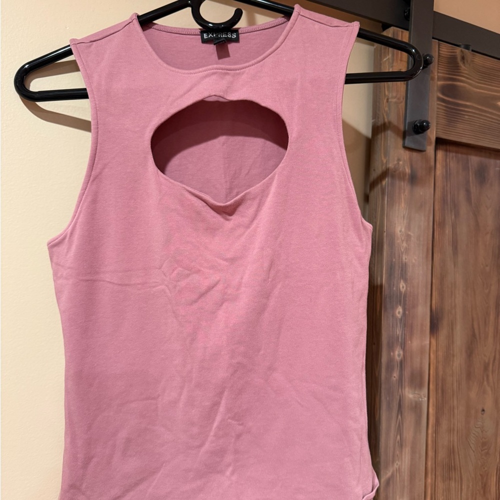 Express Mauve Sleeveless Top